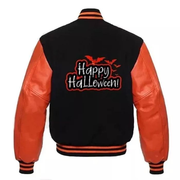 Halloween Varsity Jacket Back Side