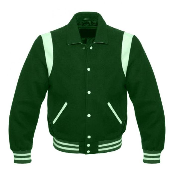 Green Vintage Varsity Jacket
